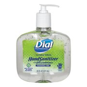 Dial Professional Antibacterial Gel Hand Sanitizer w/Moisturizers, 16 oz Pump 2340000213